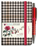 A Red, Red Rose Tartan Notebook (mini with pen) (Burns check tartan)-9781849345262