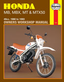 Honda MB, MBX, MT & MTX50 (80-93) Haynes Repair Manual-9781850108887
