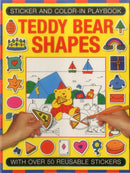 Sticker and Color-in Playbook: Teddy Bear Shapes : With Over 50 Reusable Stickers-9781861477347