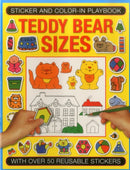 Sticker and Color-in Playbook: Teddy Bear Sizes : With Over 50 Reusable Stickers-9781861477361