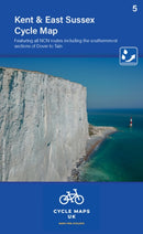 Kent Cycle Map featuring The High Weald and Kent Downs