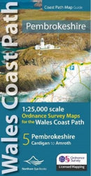 Pembrokeshire Coast Path Map Guide : 1:25,000 scales Ordnance Survey mapping for the Pembrokeshire section of the Wales Coast Path-9781908632623