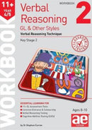 11+ Verbal Reasoning Year 4/5 GL & Other Styles Workbook 2 : Verbal Reasoning Technique-9781911553502