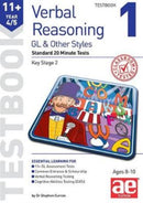 11+ Verbal Reasoning Year 4/5 GL & Other Styles Testbook 1 : Standard 20 Minute Tests-9781911553526
