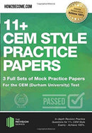 11+ CEM Style Practice Papers: 3 Full Sets of Mock Practice Papers for the CEM (Durham University) Test : In-depth Revision Practice Questions for 11+ CEM Style Exams - Achieve 100%.-9781912370436