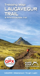 Trekking Map: Iceland''s Laugavegur & Fimmvorduhals Trail
