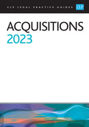Acquisitions 2023 : Legal Practice Course Guides (LPC)-9781915469182