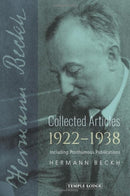 Collected Articles, 1922-1938 : Including Posthumous Publications-9781915776020