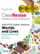 ClearRevise AQA GCSE English Literature 8702; Worlds and Lives Poetry Anthology-9781916518131
