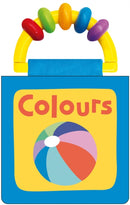 Happy Baby Colours : Rattle and Cloth Book-9781916745285