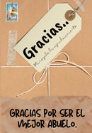 Gracias por ser el mejor abuelo : Mi regalo de agradecimiento: Libro de Regalo a todo color Preguntas Guiadas 6.61 x 9.61 pulgadas-9781922485458