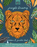 Jungle Dreams Colour and Scratch Book-9781923091849
