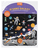 Space Sticker Book: Reusable Puffy Sticker Activity Book for Kids : With 30+ Glow-in-the-Dark Stickers, 2 Fold-Out Play & Go Scenes, and Travel Handles-9781963183177