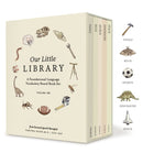Our Little Library Vol. 3 : A Foundational Language Vocabulary Board Book Set for Babies, Including Bugs, Dinosaurs, Sports, Space, and Tools-9781963183184