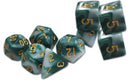 Thracian Smokey Sacrifice Dice - Traditional 9-set-9781964581064