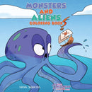 Monsters and Aliens Coloring Book : For Kids Ages 4-8-9781989790410