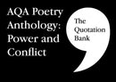 The Quotation Bank: AQA Poetry Anthology - Power and Conflict GCSE Revision and Study Guide for English Literature 9-1-9781999981624