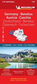 Germany, Benelux, Austria, Czech Republic - Michelin National Map 719