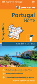 Portugal Norte - Michelin Regional Map 591