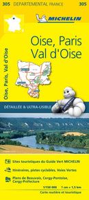 Oise, Paris, Val-d''Oise - Michelin Local Map 305