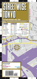 Streetwise Tokyo Map - Laminated City Center Street Map of Tokyo, Japan