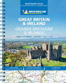 Great Britain & Ireland Main Roads Atlas (A4-Spiral, English-French) 2025