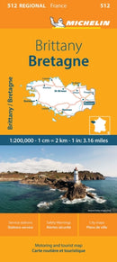 Brittany - Michelin Regional Map 512