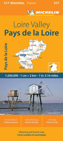 Pays de la Loire - Michelin Regional Map 517
