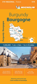 Burgundy - Michelin Regional Map 519