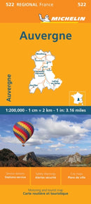 Auvergne Limousin - Michelin Regional Map 522
