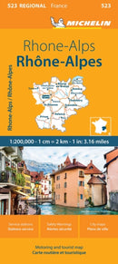 Michelin Regional France Rhone-alps Map