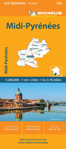 Michelin Regional France Midi-pyrénées Map