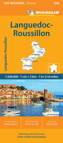 Michelin Regional France Languedoc-Roussillon Map