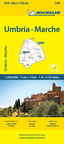 Marche & Umbria - Michelin Local Map 359