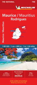 Maurice (Mauritius) - Michelin National Map 740