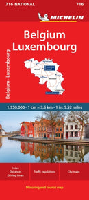 Belgium & Luxembourg - Michelin National Map 716
