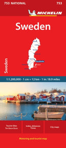 Sweden - Michelin National Map 753