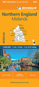 Northern England - Michelin Regional Map 502