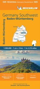 Germany Southwest - Michelin Regional Map 545