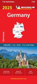Germany 2025 - Michelin National Map 718-9782067265363
