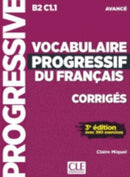 Vocabulaire progressif du francais - Niveau avance B2/C1 - Corriges-9782090382013