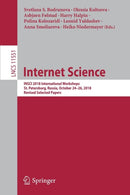 Internet Science : INSCI 2018 International Workshops, St. Petersburg, Russia, October 24-26, 2018, Revised Selected Papers-9783030177041