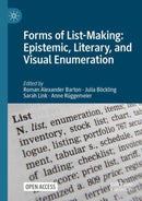 Forms of List-Making: Epistemic, Literary, and Visual Enumeration-9783030769727