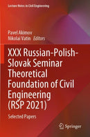XXX Russian-Polish-Slovak Seminar Theoretical Foundation of Civil Engineering (RSP 2021) : Selected Papers-9783030860035