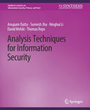 Analysis Techniques for Information Security-9783031012068