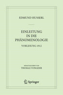 Einleitung in die Phanomenologie : Vorlesung 1912-9783031195570