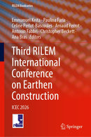 Third RILEM International Conference on Earthen Construction