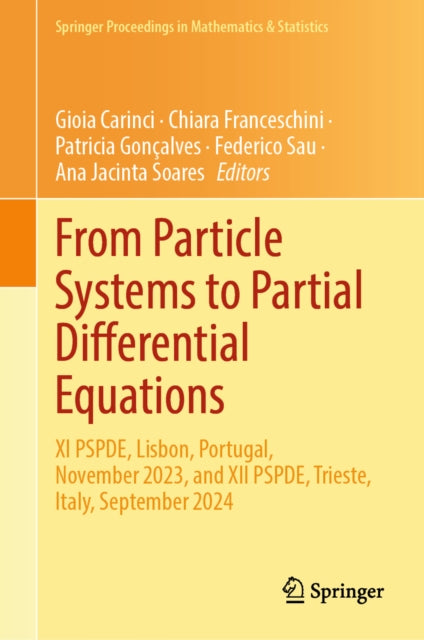 From Particle Systems to Partial Differential Equations