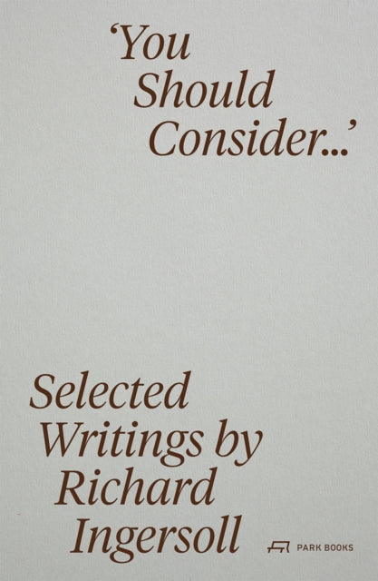 You Should Consider…