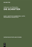 Institutio Elementaris. Capita Philosophica (Dialectica)-9783110026610